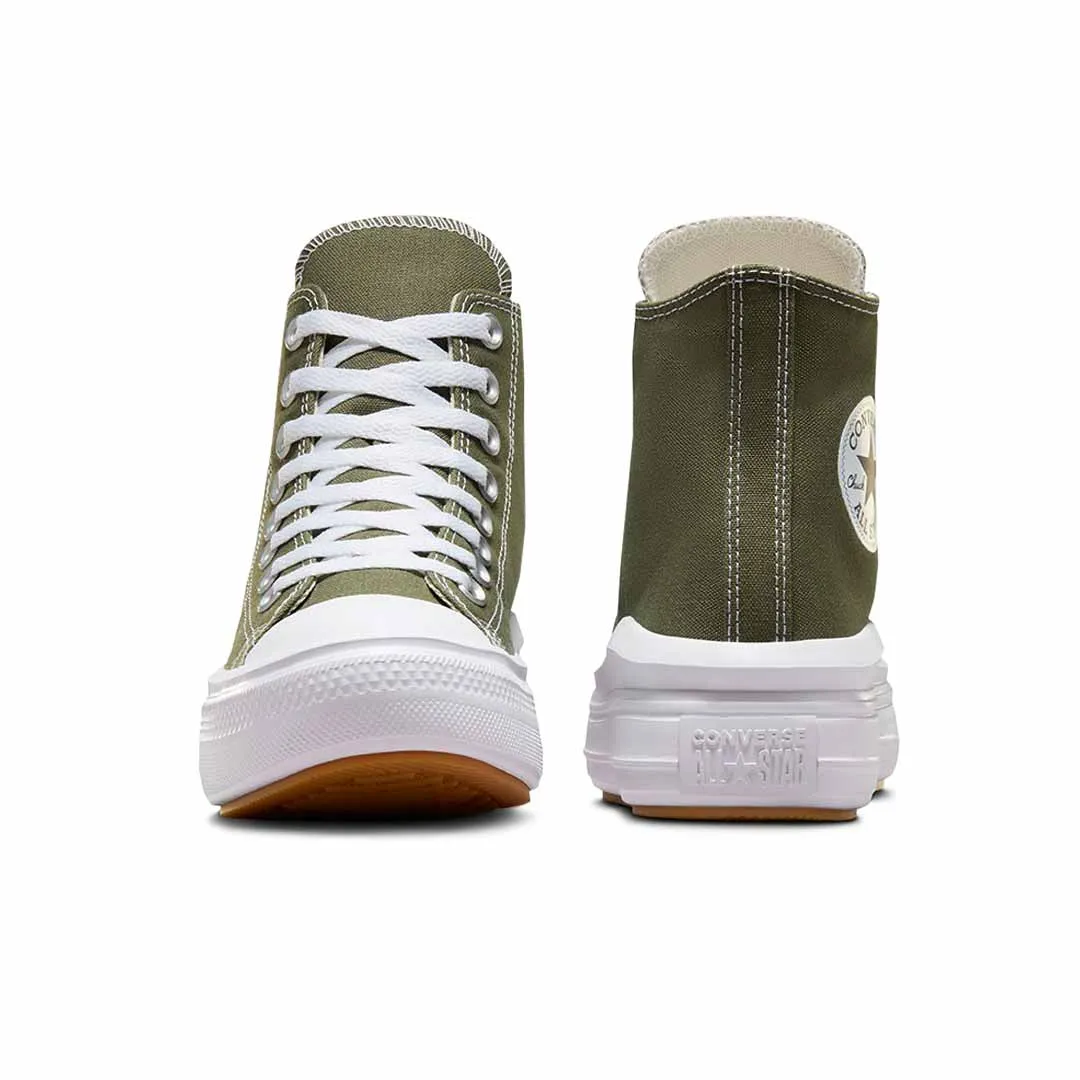 Converse - Women's Chuck Taylor All Star Move Platform High Top Shoes (A08295C) Simple Look Reinforced Eyelets Design