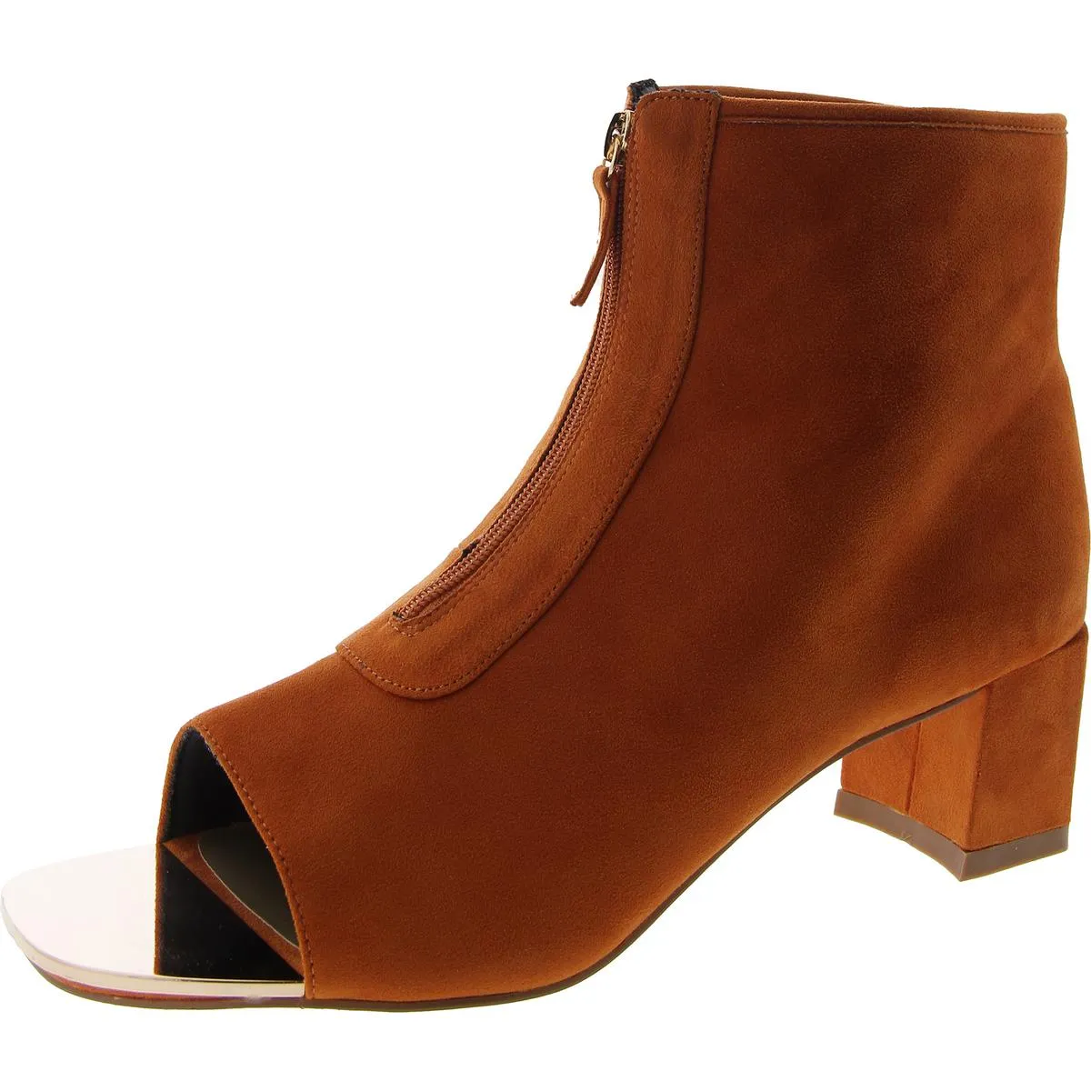 Slip Resistant Grip Seamless Comfort Adventure Seeker Jaded Womens Faux Suede Metallic Ankle Boots