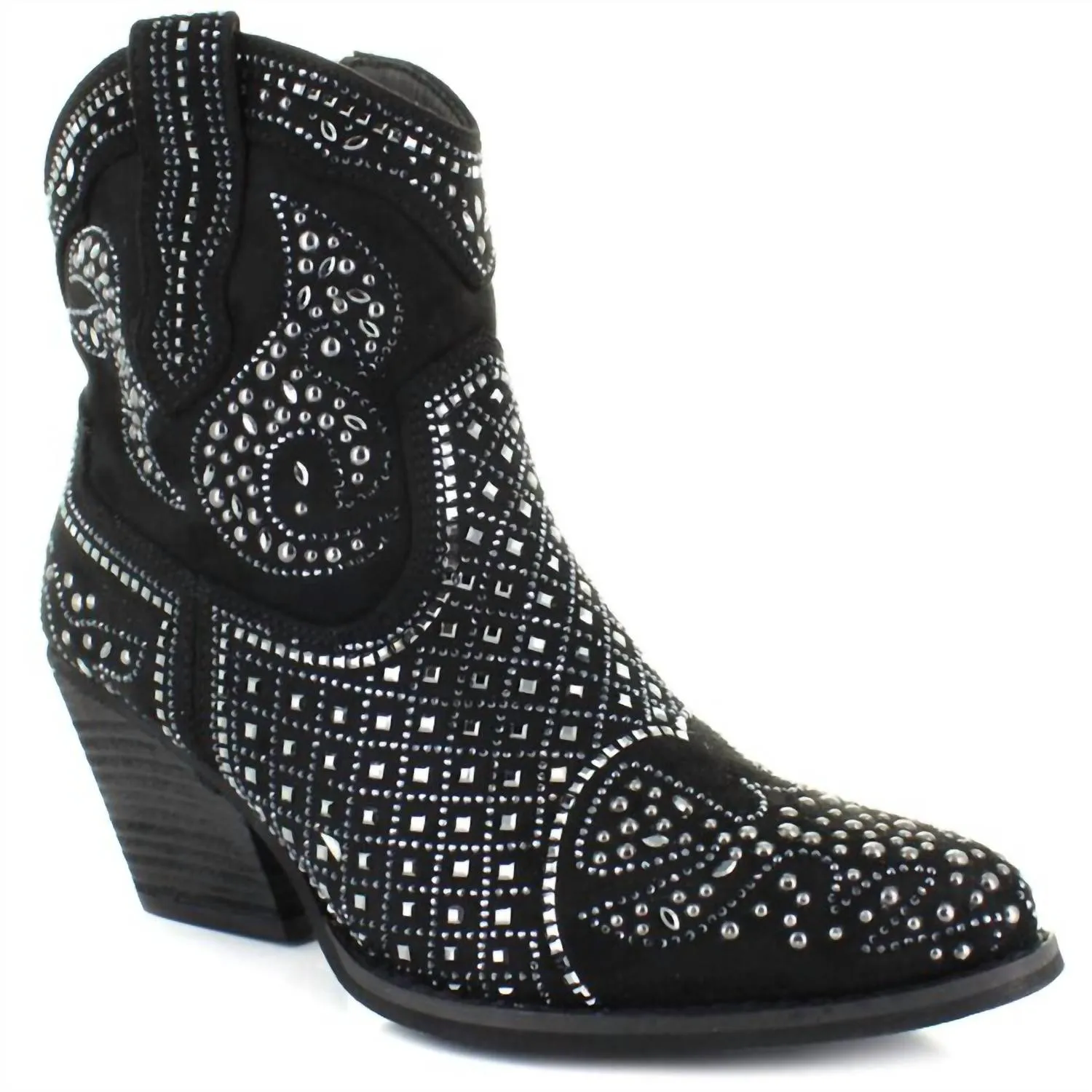 Comfort Cushioning Women's Show Stopper Bling Boot In Black