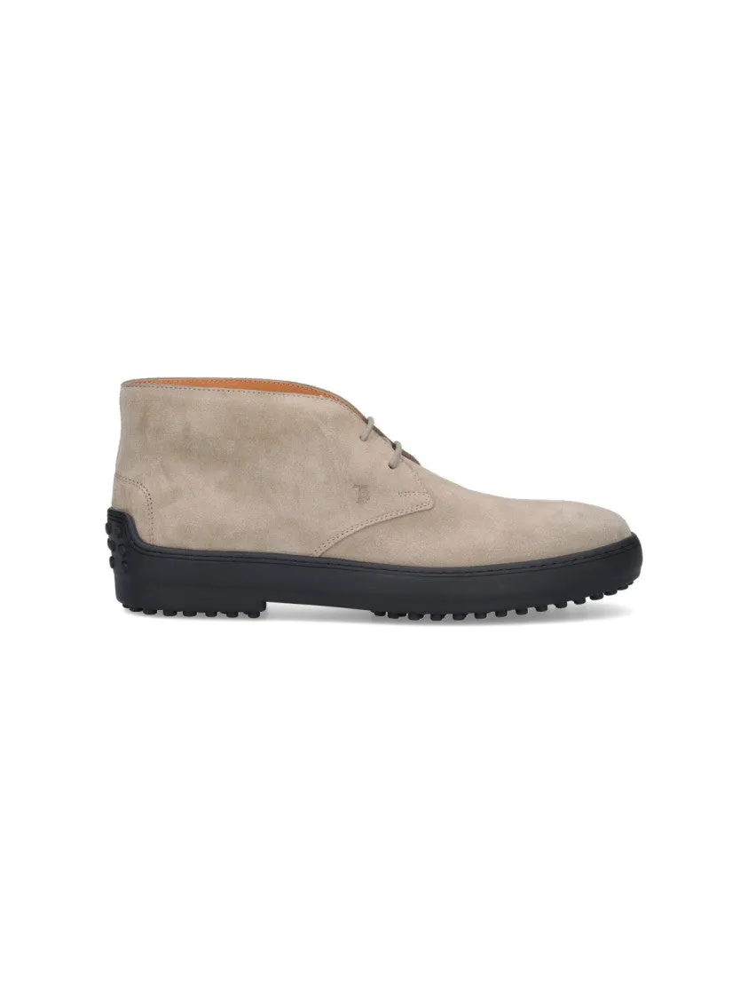 Suede Ankle Boots ?C Taupe Comfortable Support Frost resistant