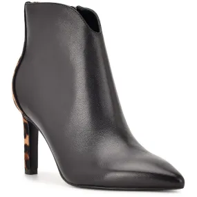 Mikale Womens Leather Casual Ankle Boots Knit Top Breathable Snowy Path