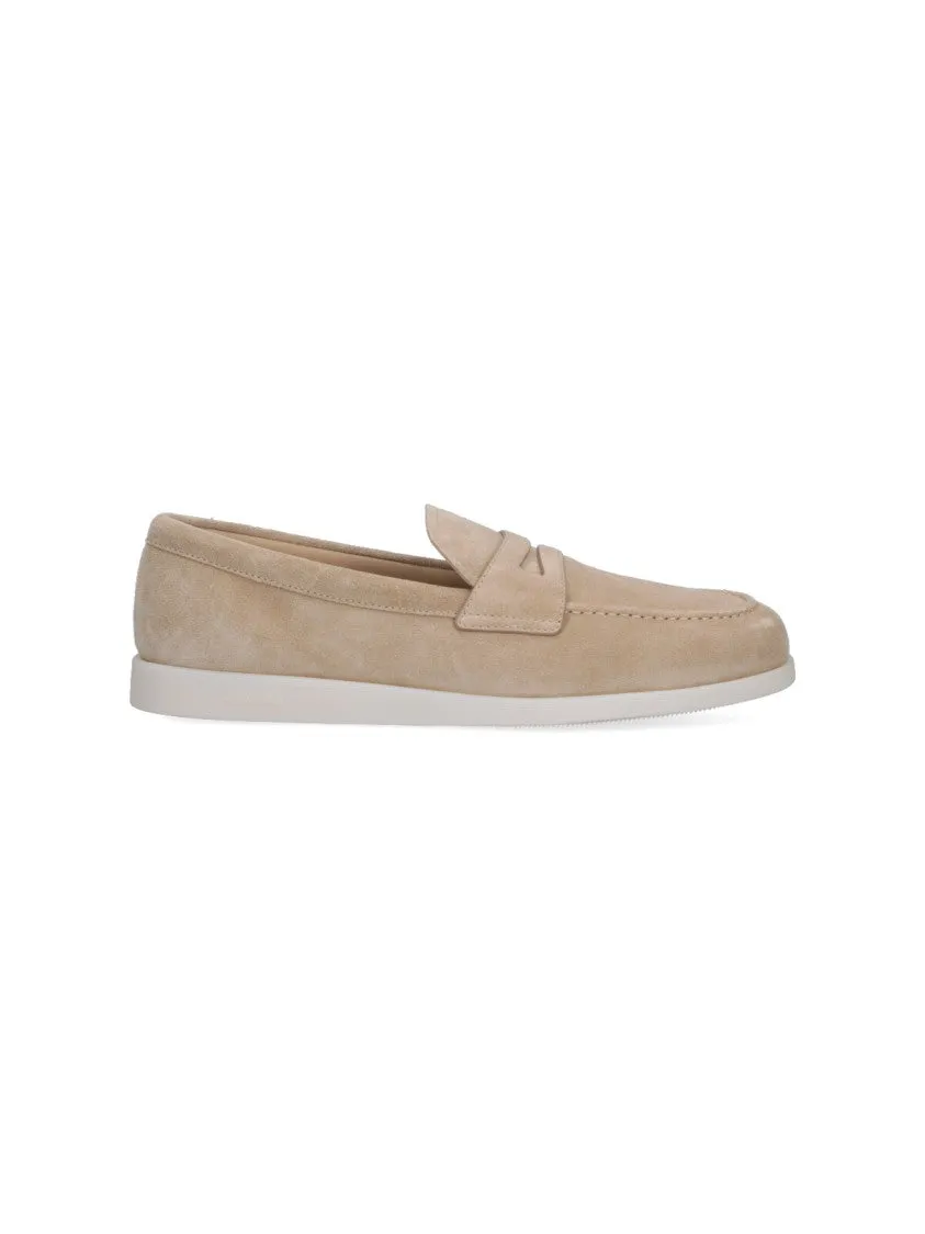 Low Maintenance Suede Loafers ?C Beige