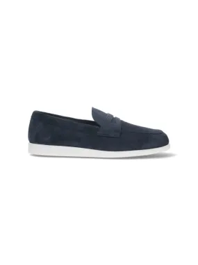 Comfy Slip On Suede Loafers ?C Navy