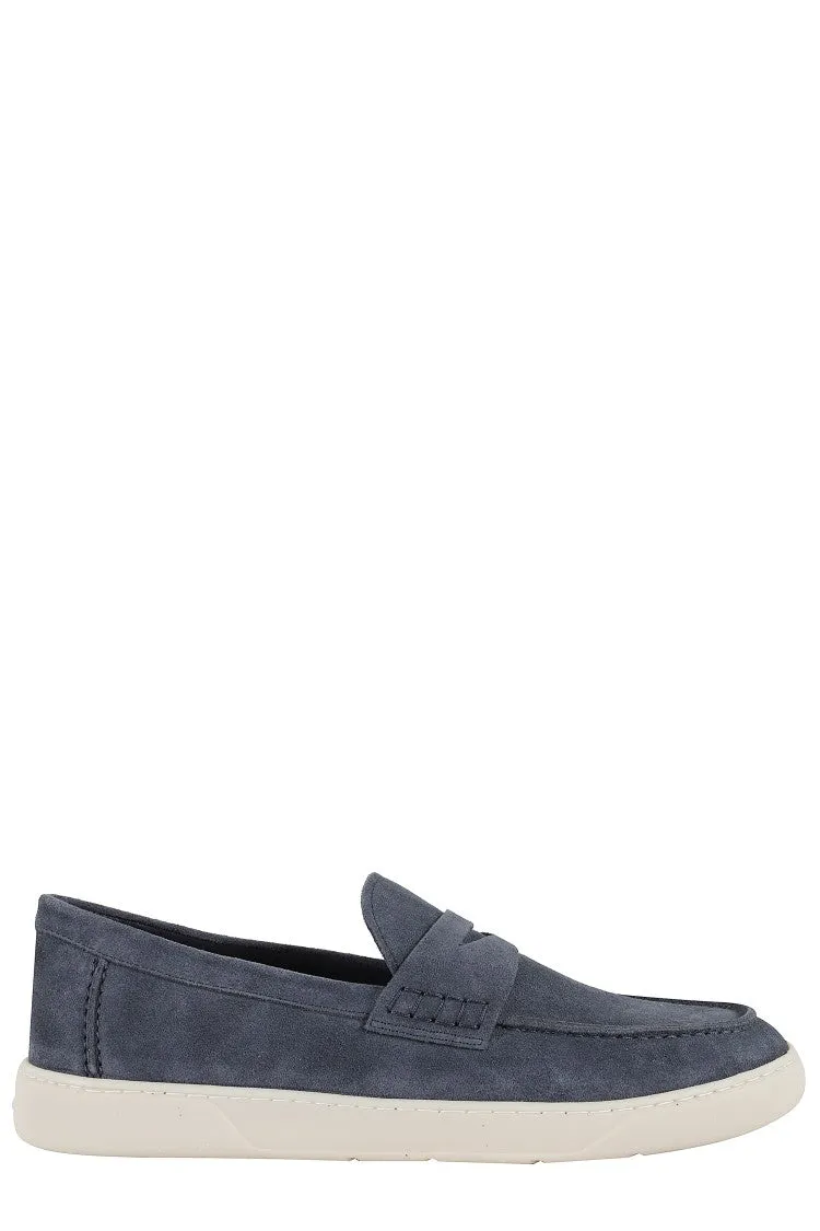 Suede Moccasin With Stitched Mask Effortless Wear Comfy Step Shoes