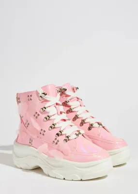 Flexible Design Women's Ava Hiker Boots In Pink/white