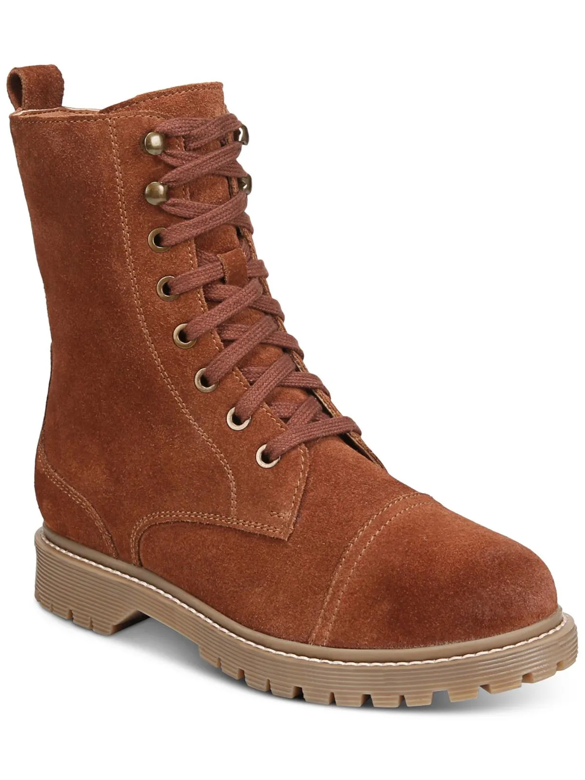 Stable Support Rough Trail Hiker Dust proof Bruna Womens Leather Ankle Combat & Lace-up Boots