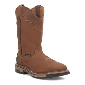 Men's Blayde Waterproof Work Boot In Brown Pull-on style Outdoor Ready