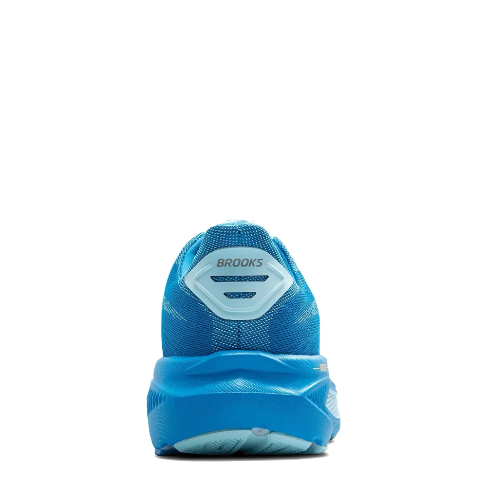 Pressure Dispersion Sole Fitted touch Brooks Men's Ghost 17 Sneaker in Cloissone/Blue/Orange