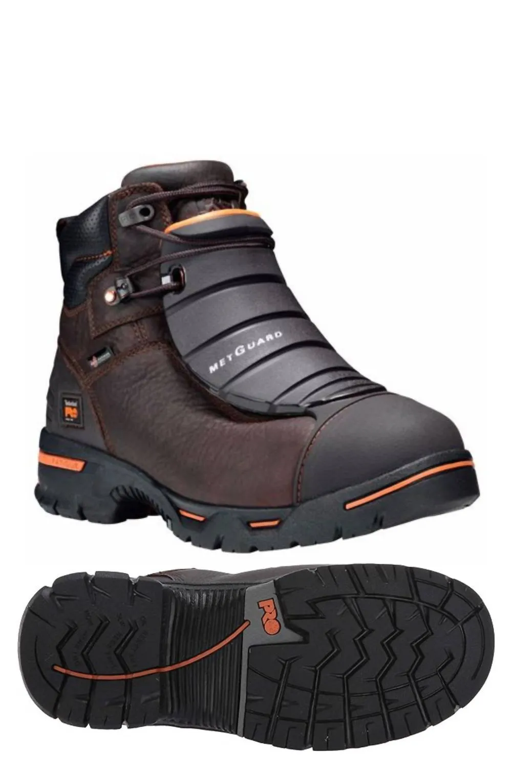 Men's Endurace Met Guard Work Boot - Wide Width In Brown Breathable Comfort Seeker Quick Dry Interior