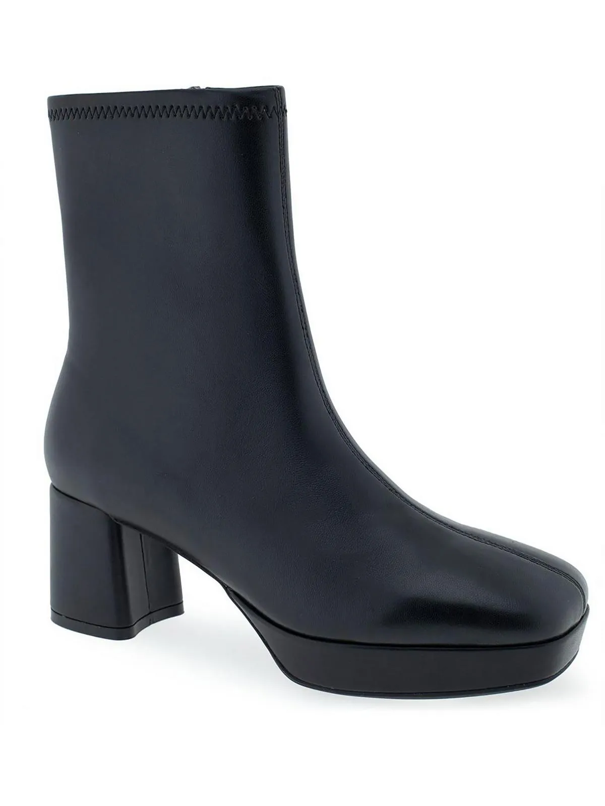 Sussex Womens Patent Platform Ankle Boots Minimal Color