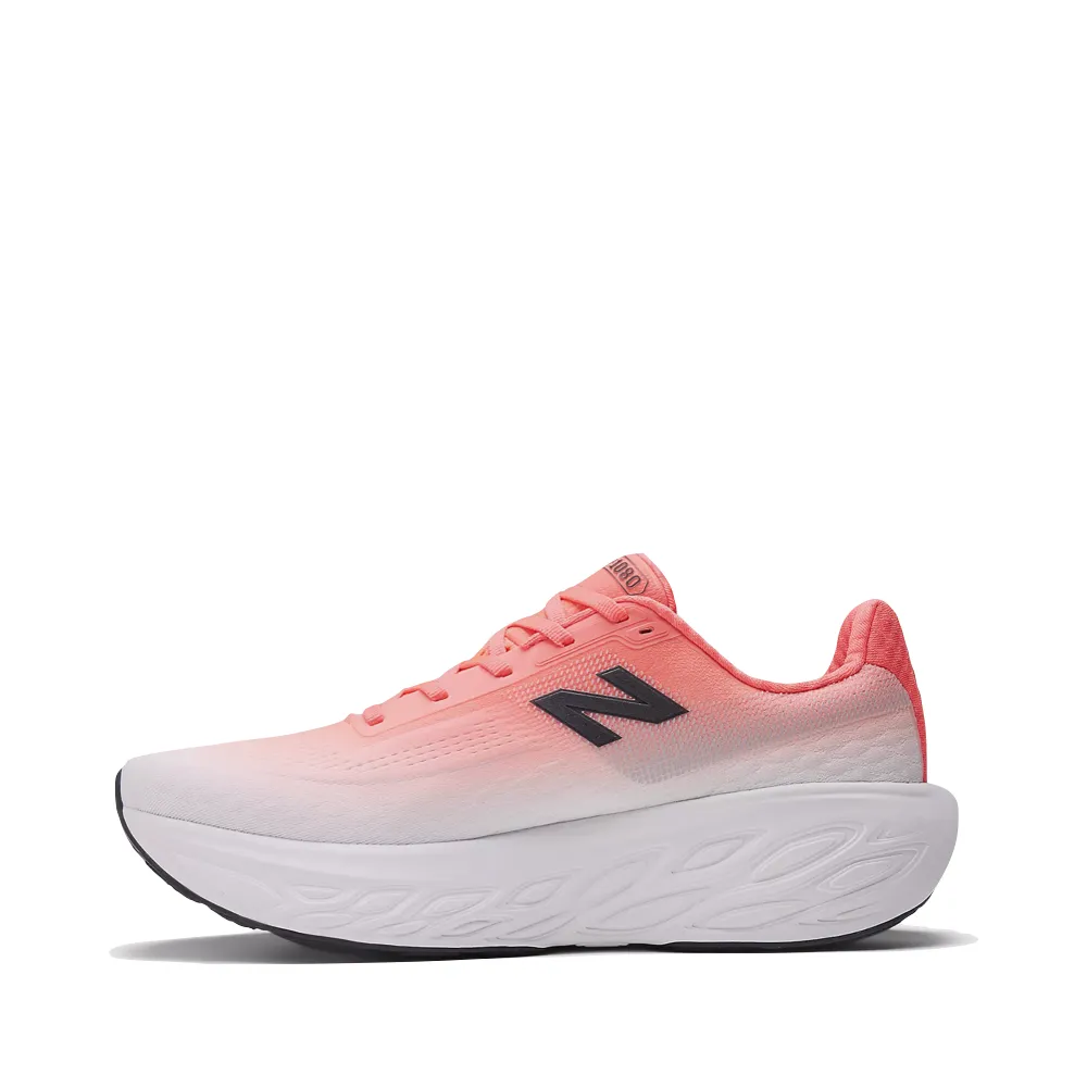 New Balance Men's Fresh Foam X 1080v14 in Urgent Red with Reflection and Black Flexible Support