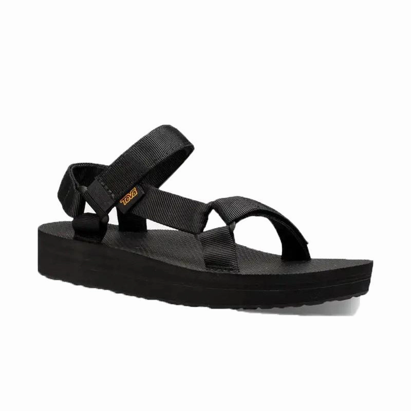 Compression Molded Base Outdoor Sandals Women's Midform Universal Black