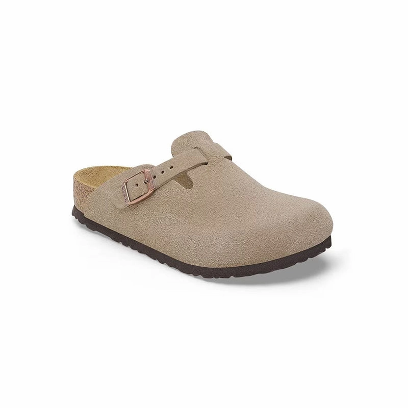 Kid's Preschool Boston Narrow Taupe Suede Meadow Hike