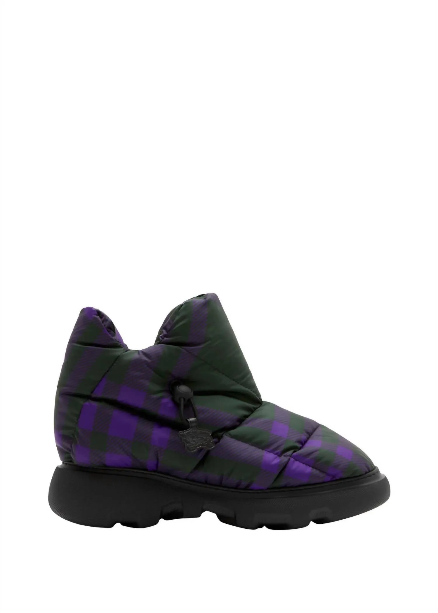 Men's Check Pillow Boots In Black/purple Modern Utility Farm Life