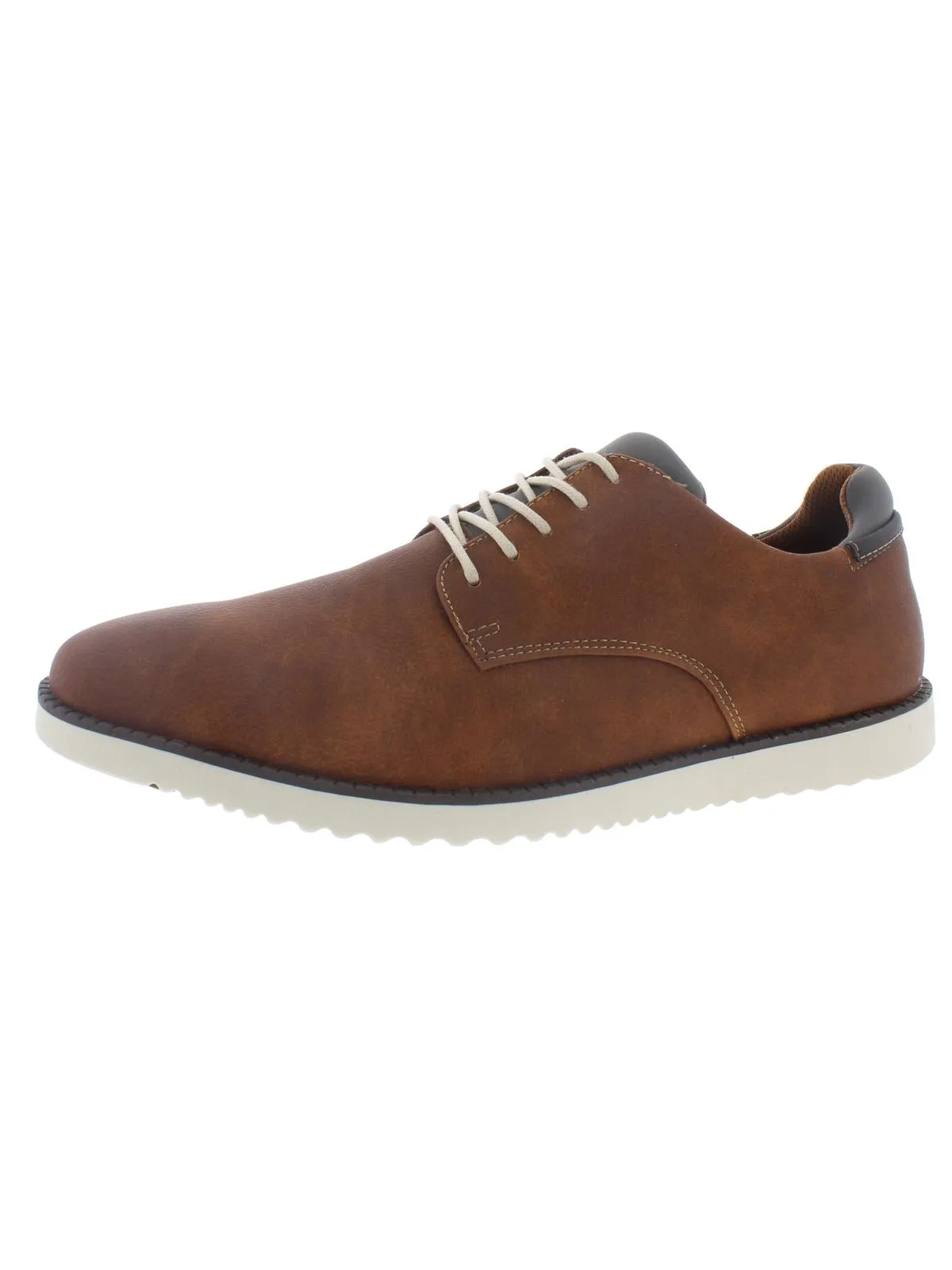 Sun Proof Breathable Material Sync Mens Faux Leather Lace-Up Oxfords