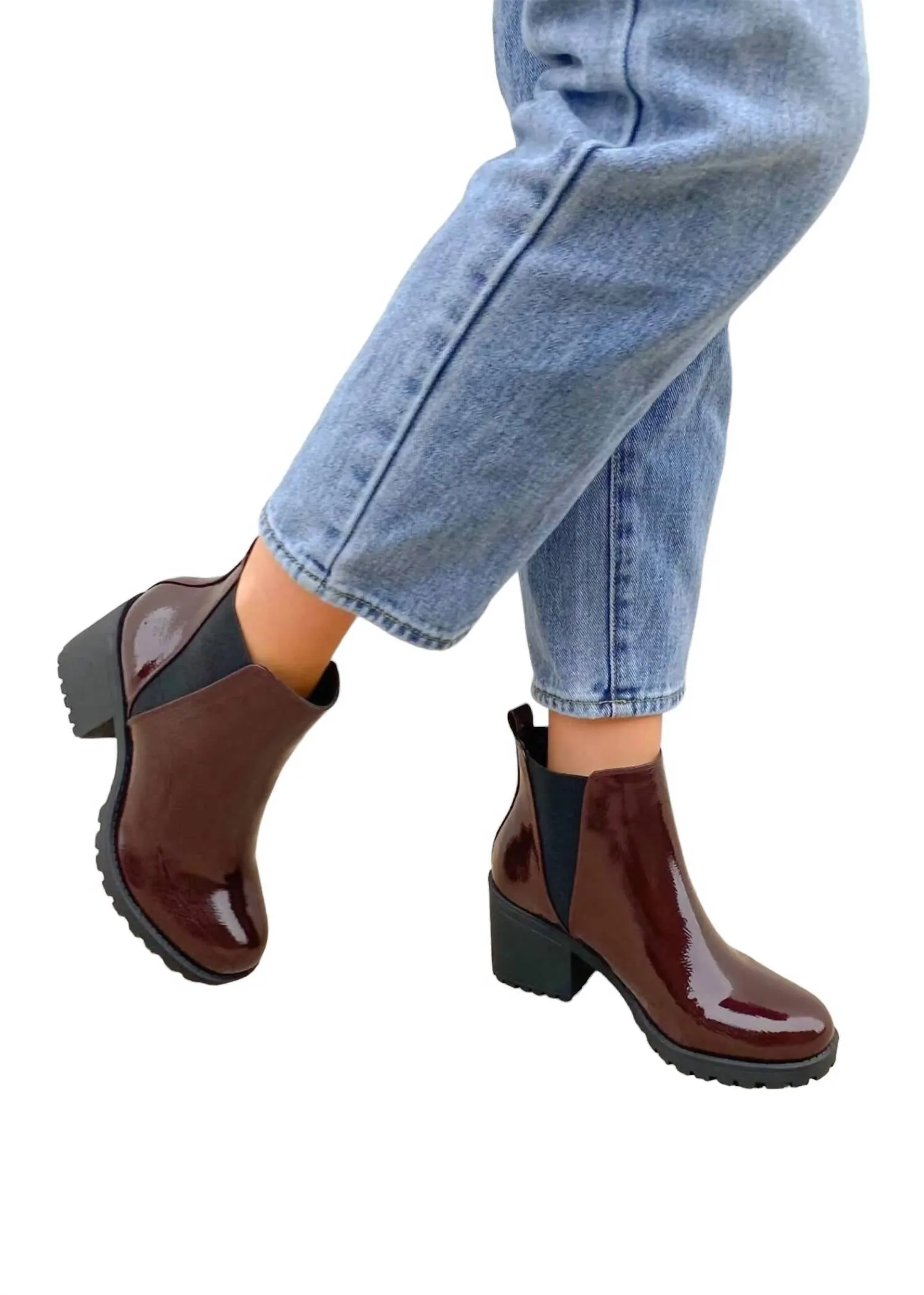 Take Me On Booties In Burgundy Fashion Show Lightweight Footwear