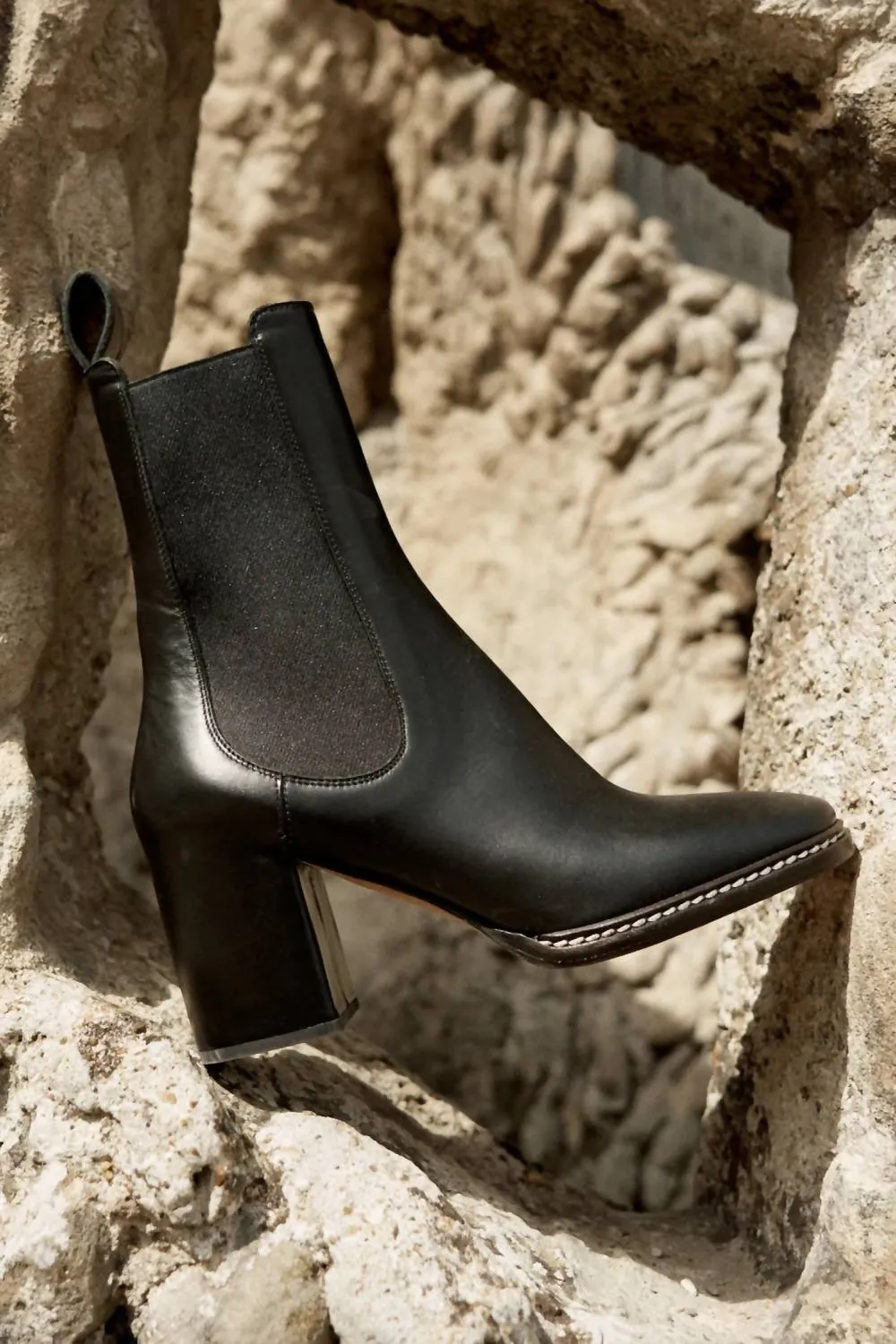 Power Step Soft Inner Lining Taryn Chelsea Boot In Noir