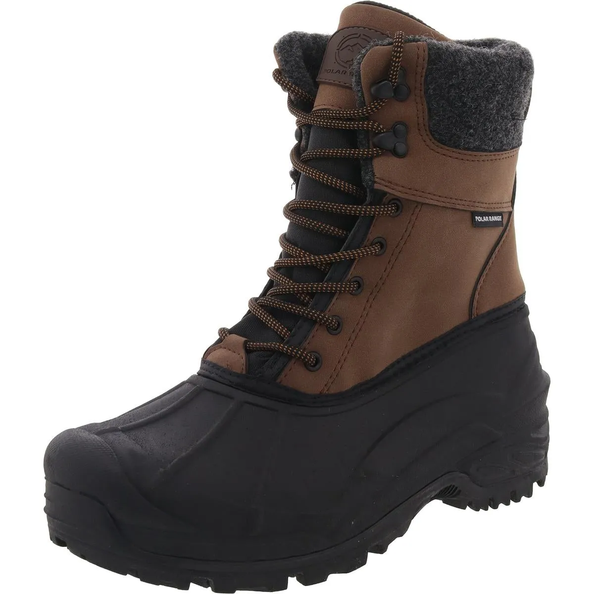 All Day Tasco Mens Lace-Up Man Made Winter & Snow Boots