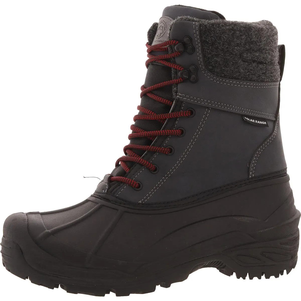 Tasco Mens Two Tone Man Made Winter & Snow Boots Suede