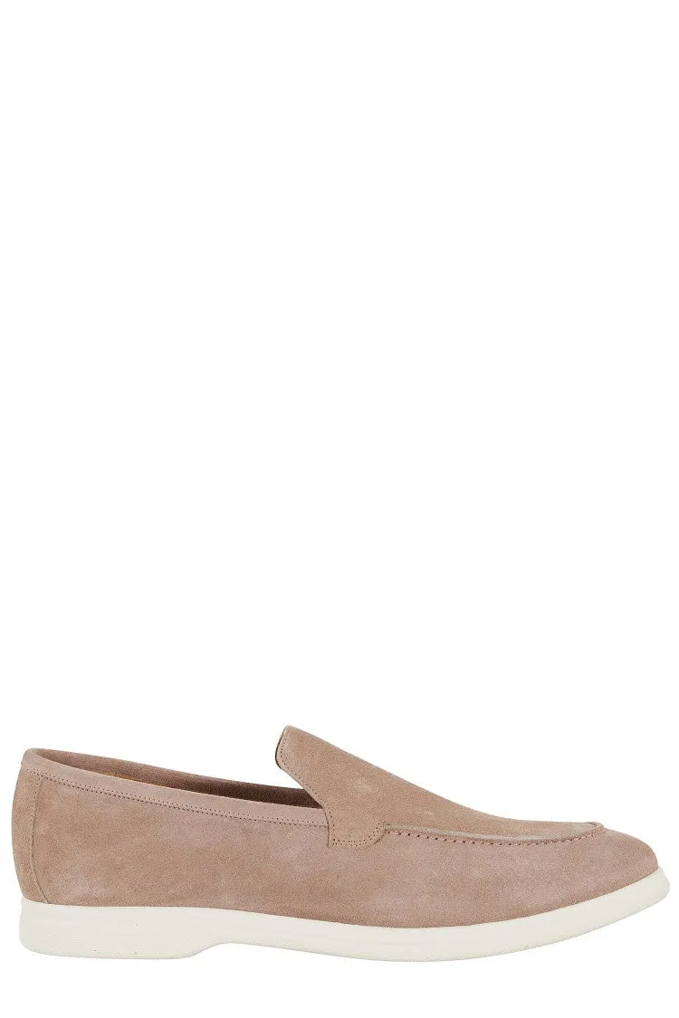 Comfort Glide Taupe Suede Moccasin