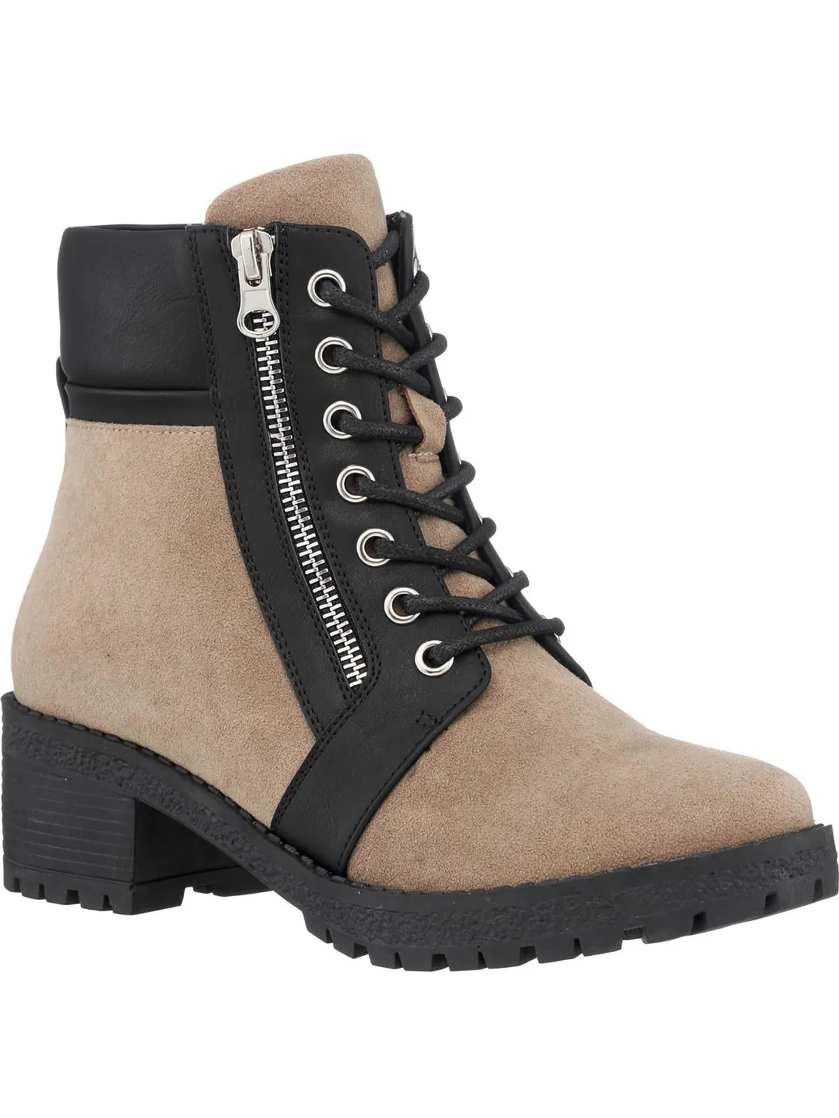 Taylor Womens Ankle Zipper Combat & Lace-up Boots Protective Finish Winter Walker