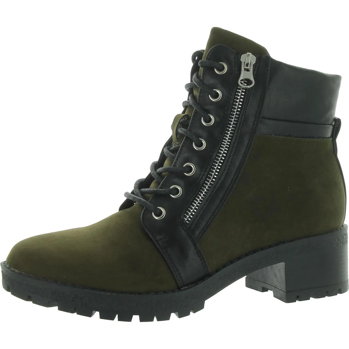 Taylor Womens Ankle Zipper Combat & Lace-up Boots sweat-wicking Arctic Cool