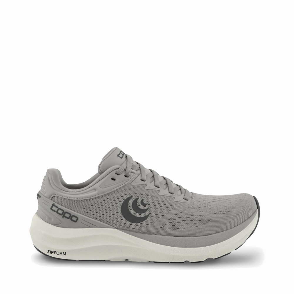 Topo Men's Phantom 3 Running Sneaker in Grey Abrasion Resistant Mesh
