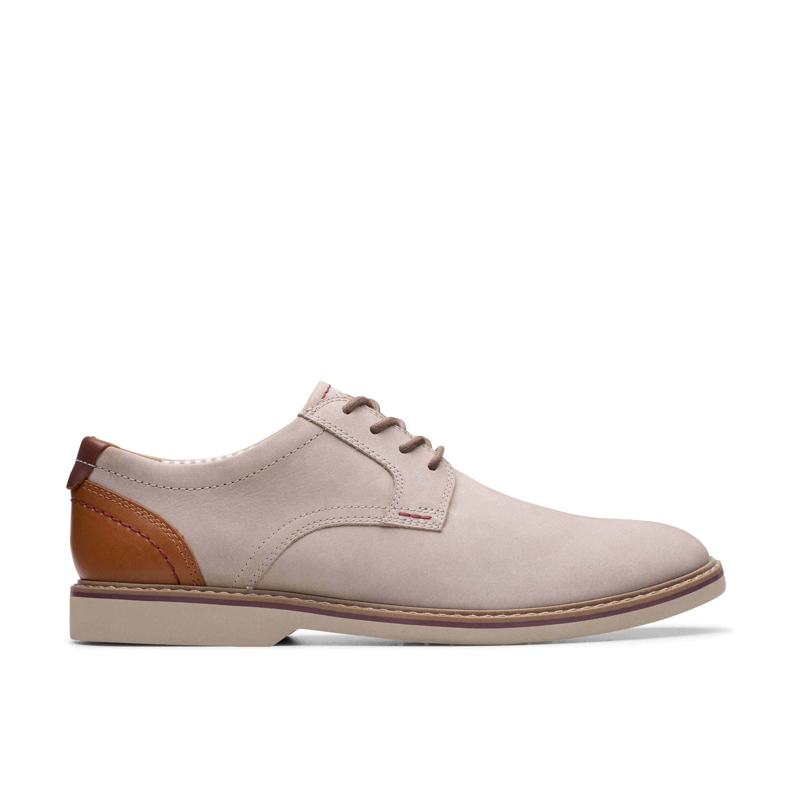 Comfortable Walking Classic Design Clarks Radcliff Low in Grey Nubuck