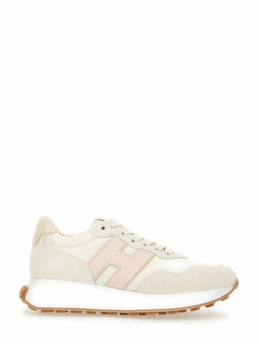 Textured Leather Sneakers Flyknit Construction adult functionality