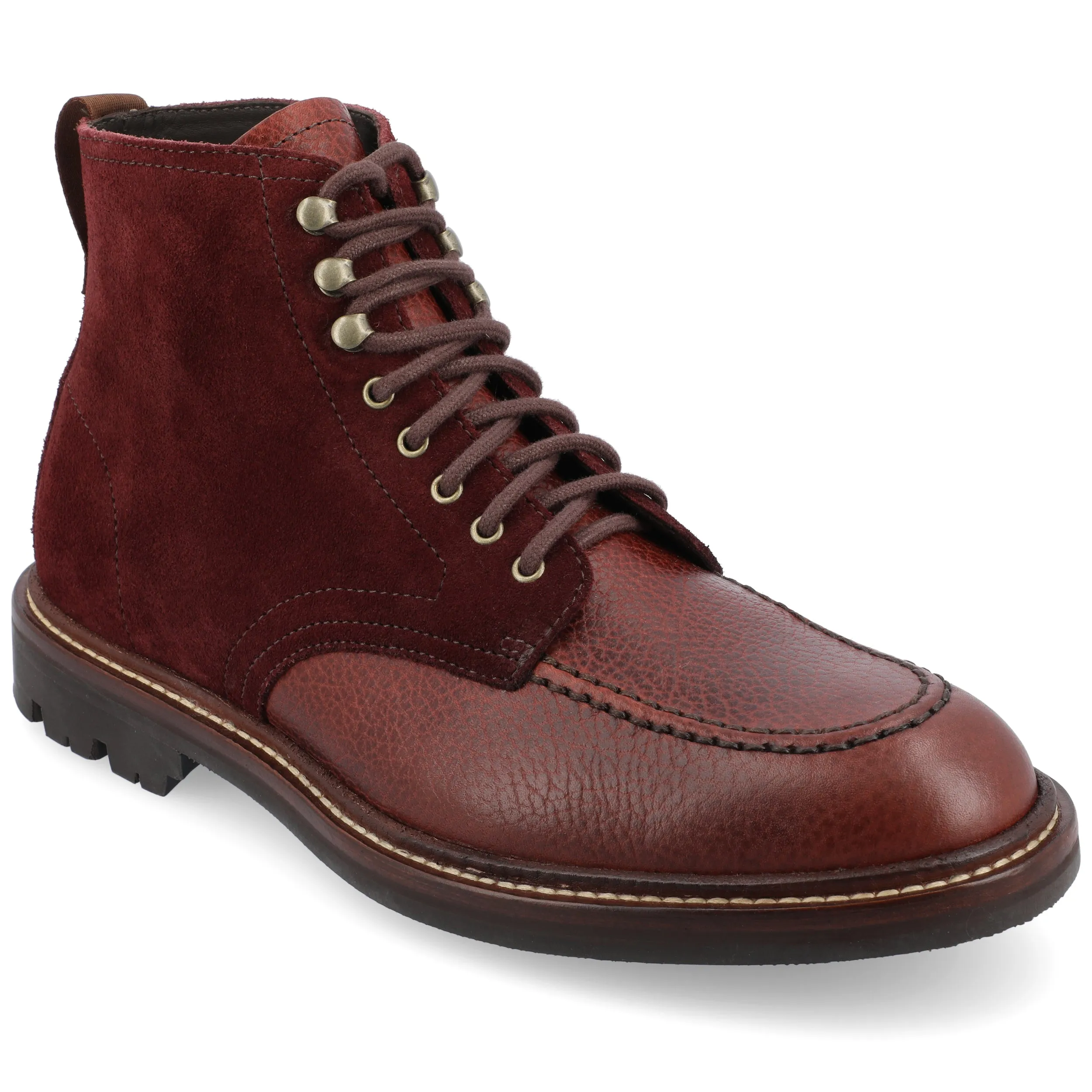 Multi Density Midsole Cushioned Step Snowy Path The Darcey Boot in Chili