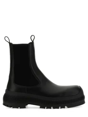 Quick Drying Remote Hiking NYC Street Black Calf Leather Chelsea Boots