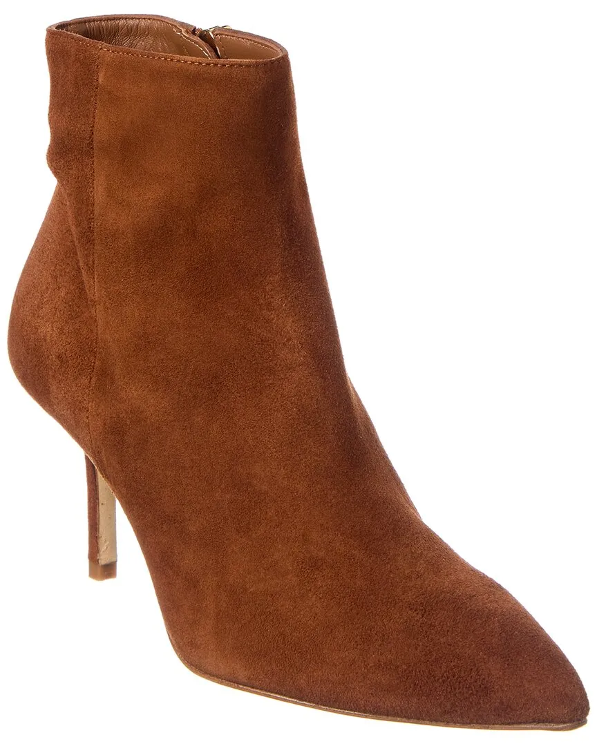 L'AGENCE Aimee Suede Bootie Subtle Lines
