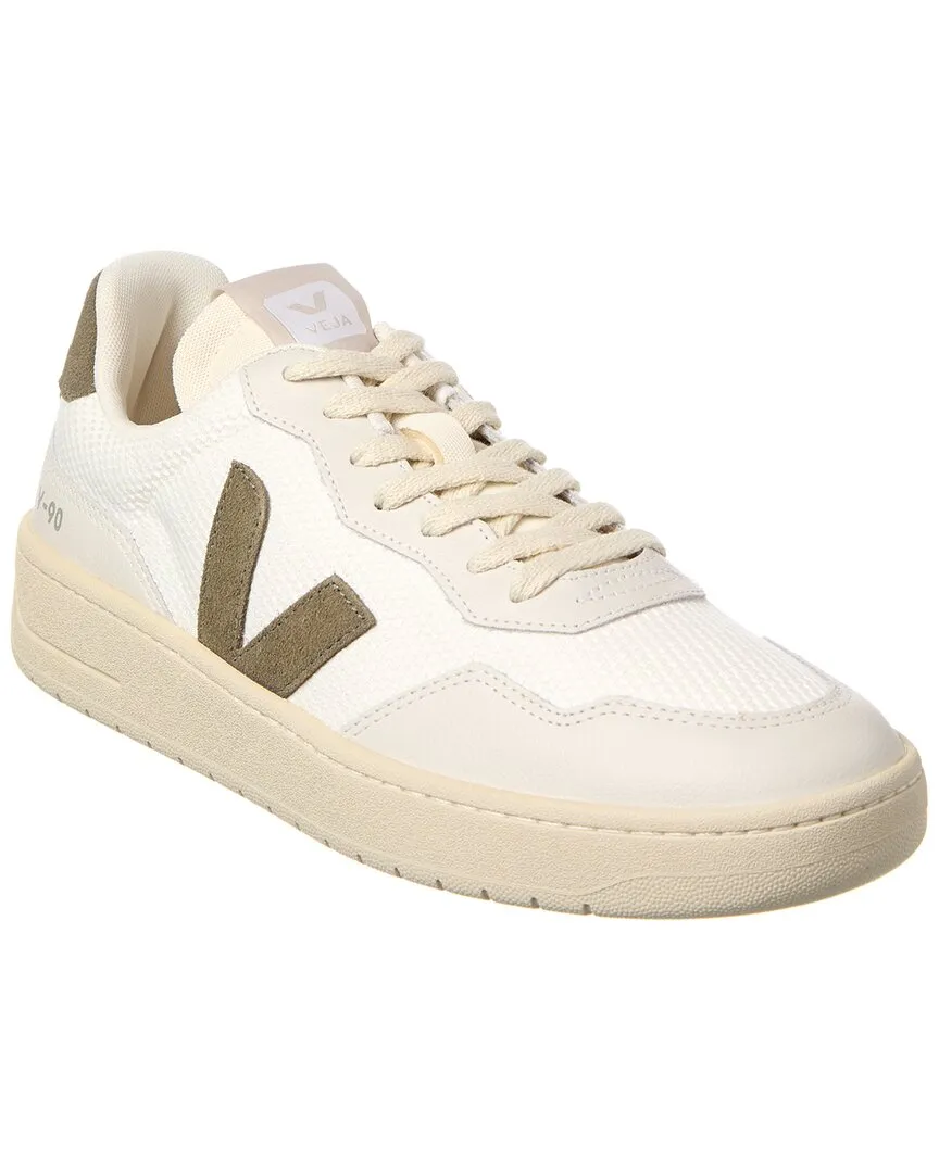 VEJA V-90 B-Mesh & Leather Sneaker streamlined look Shock Absorbing