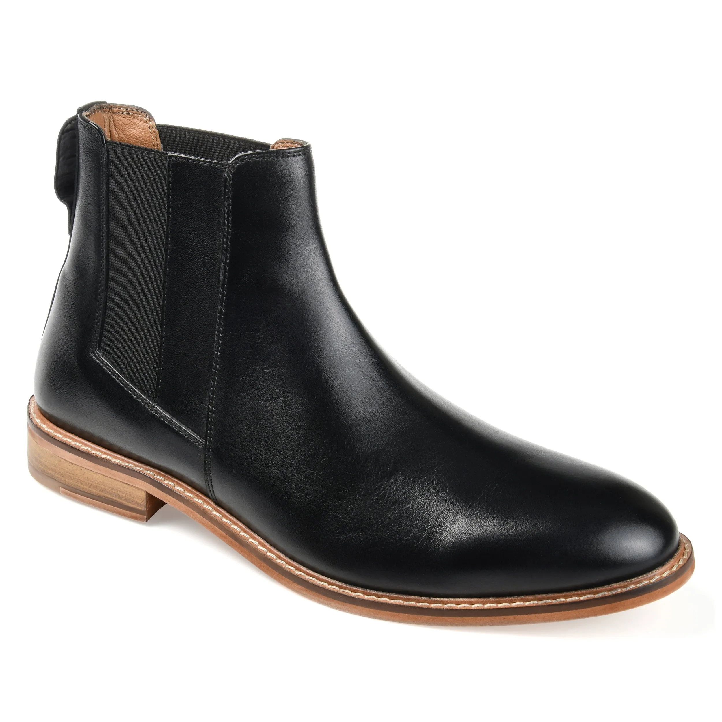 city commute Effortless Wear Thomas & Vine Corbin Wide Width Plain Toe Chelsea Boot