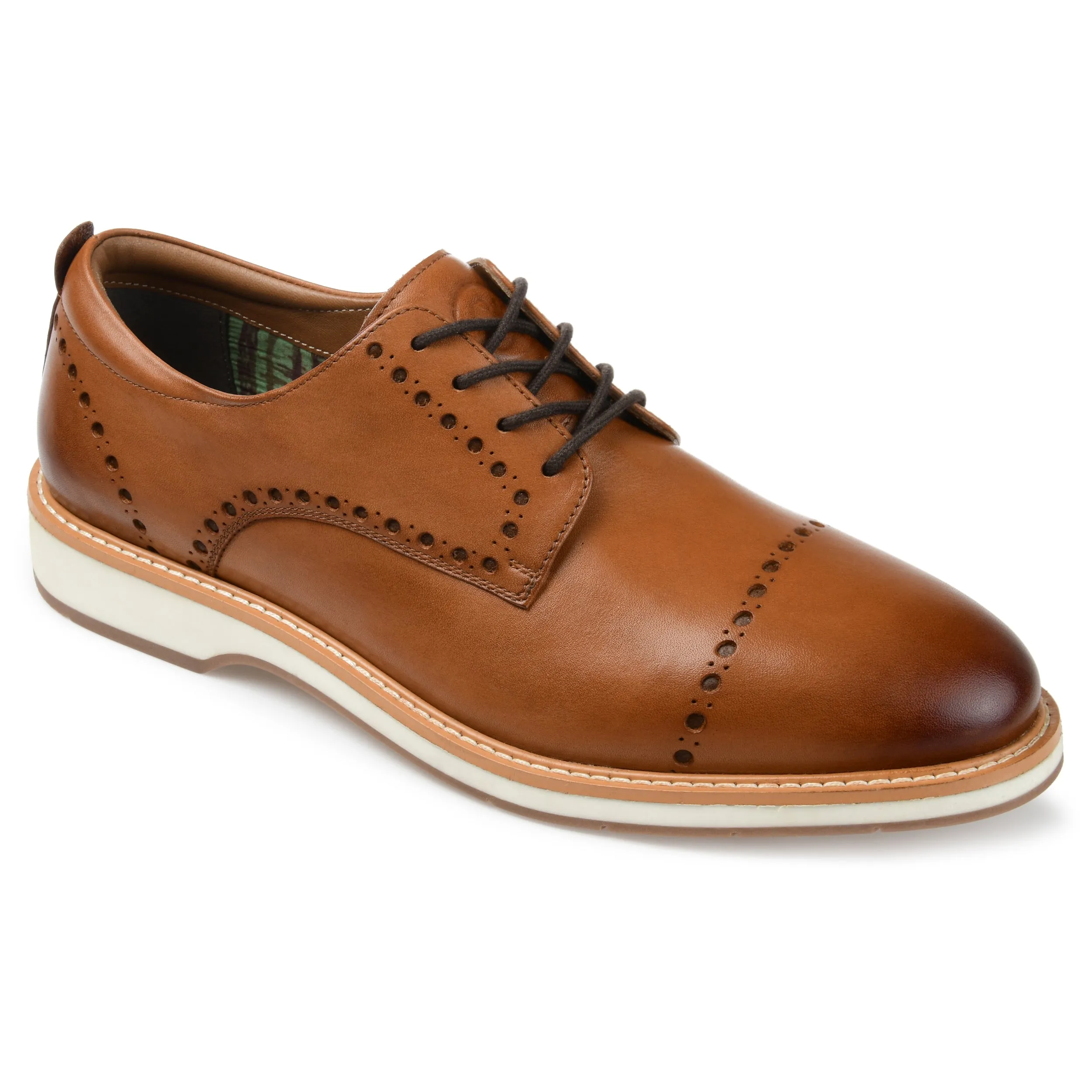 Thomas & Vine Fremont Brogue Derby Formal Travel Prestige Fit