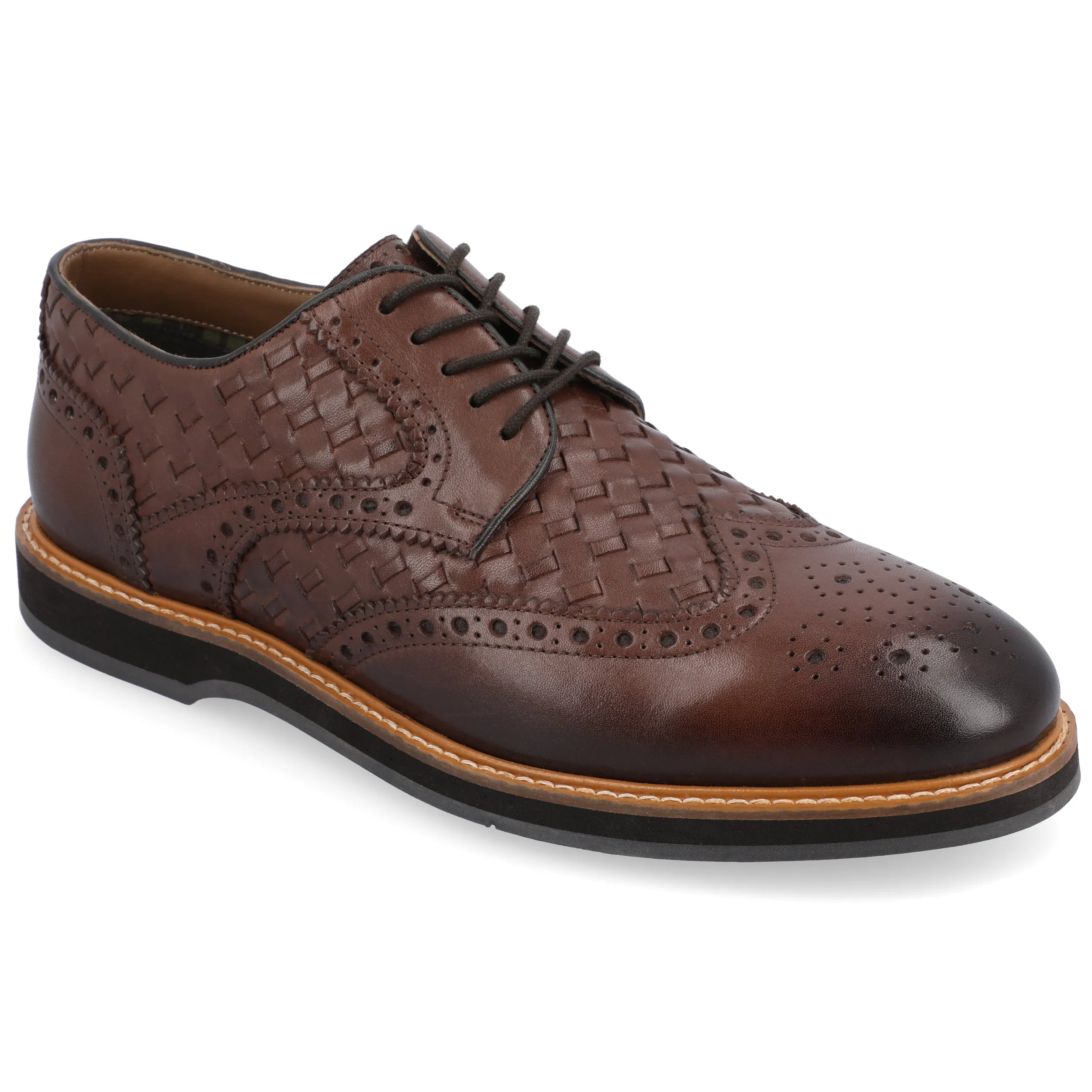 Cross Team Refined Layer Thomas & Vine Radcliff Wide Width Woven Wingtip Derby