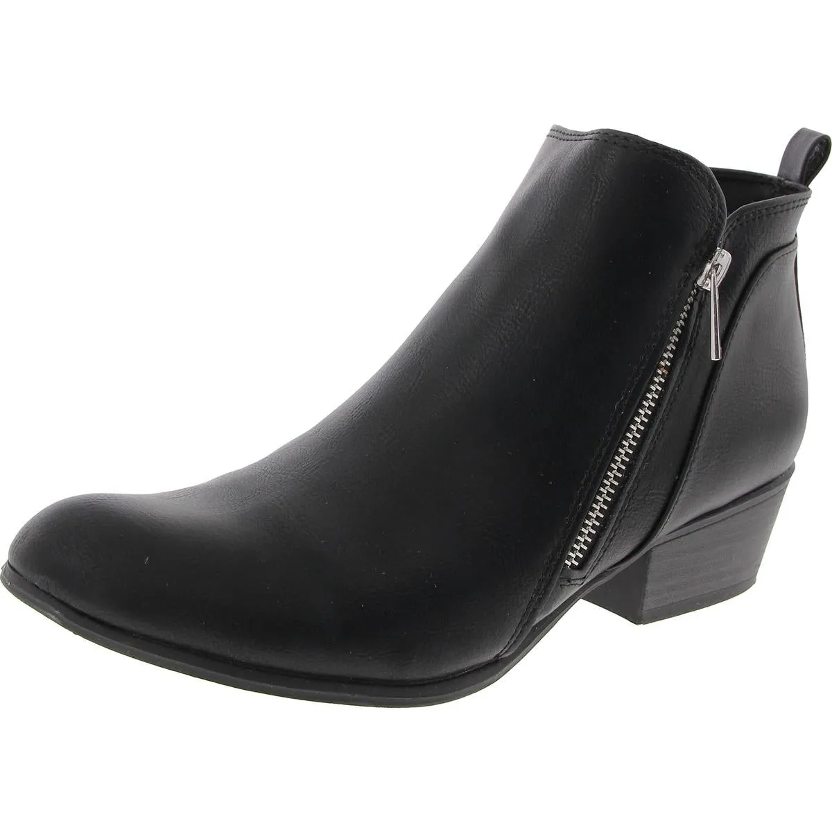 Clean Lines Timber Womens Faux Suede Round Toe Ankle Boots