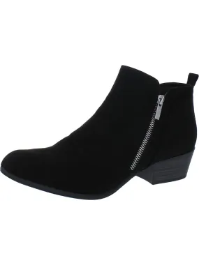 Timber Womens Faux Suede Round Toe Ankle Boots Comfortable Stretch All-Purpose Footwear