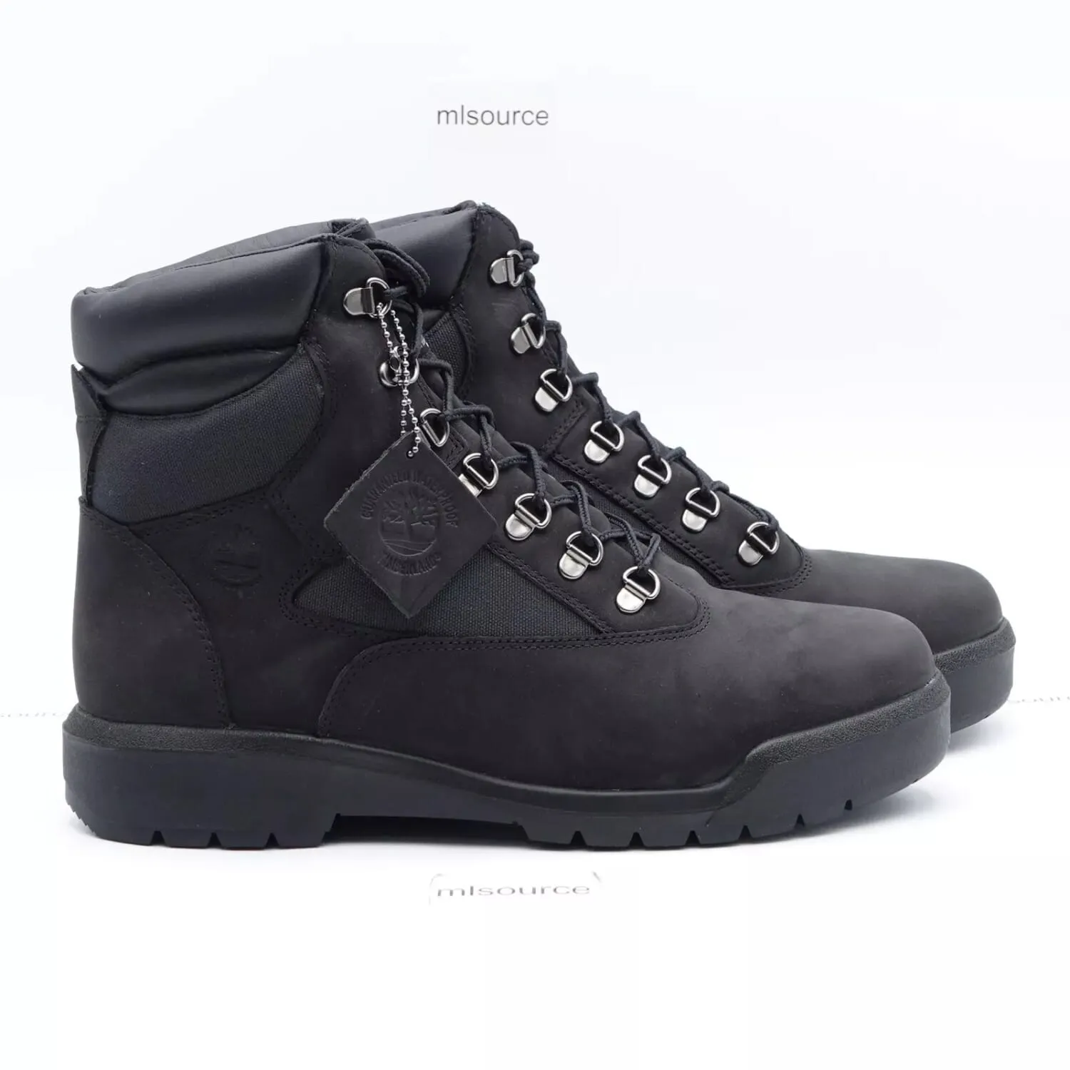 Timberland 6 Inch Waterproof Field Boot Black Nubuck  TB-0A17KC-001 Men's puncture resistant High-quality