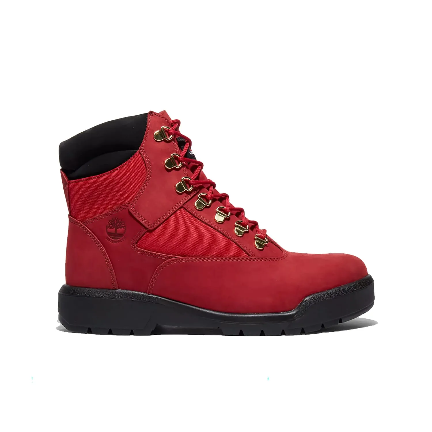 Fashion Guy Timberland 6 Inch Waterproof Field Boot Dark Red Nubuck  TB-0A2JNW-F41 Men's