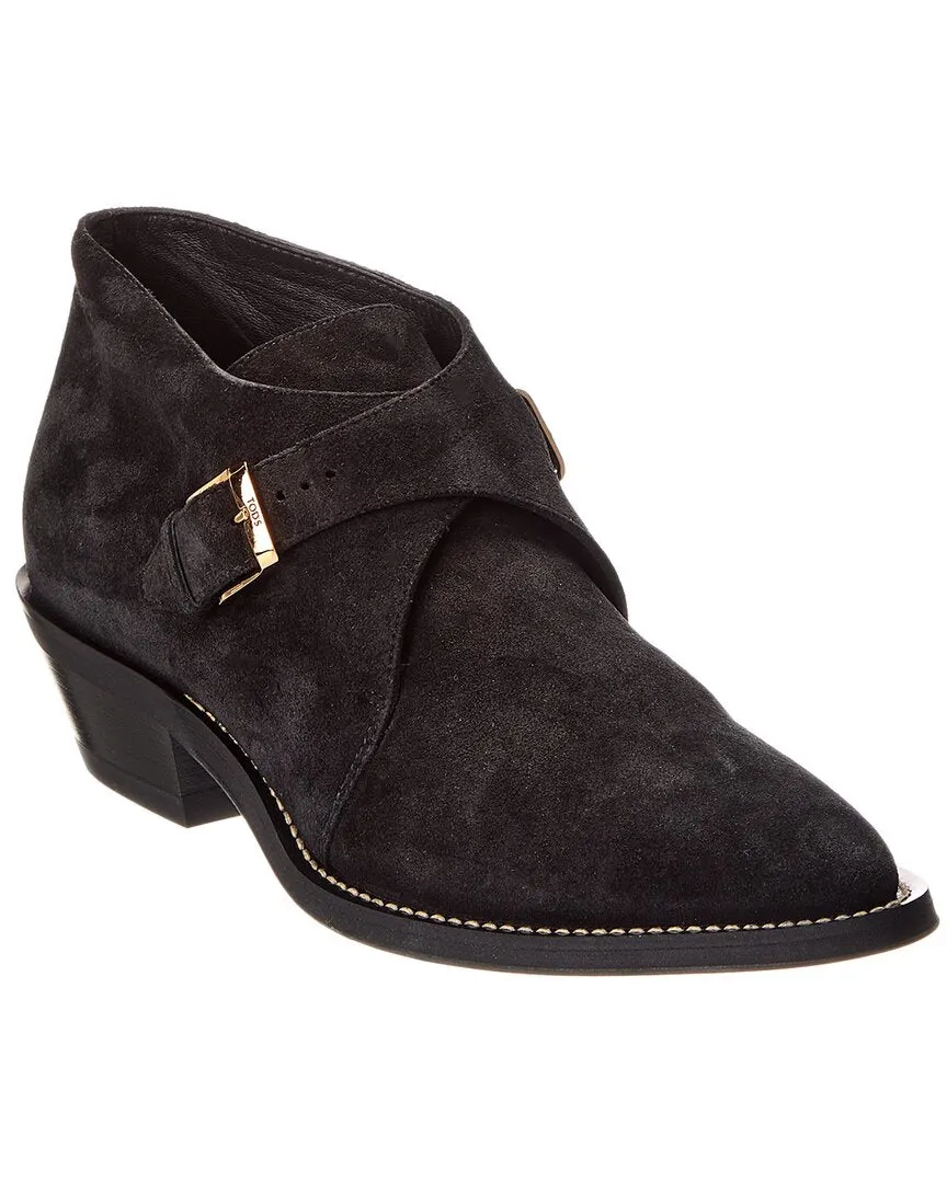 TOD??s Gomma Suede Bootie ShockAbsorbing