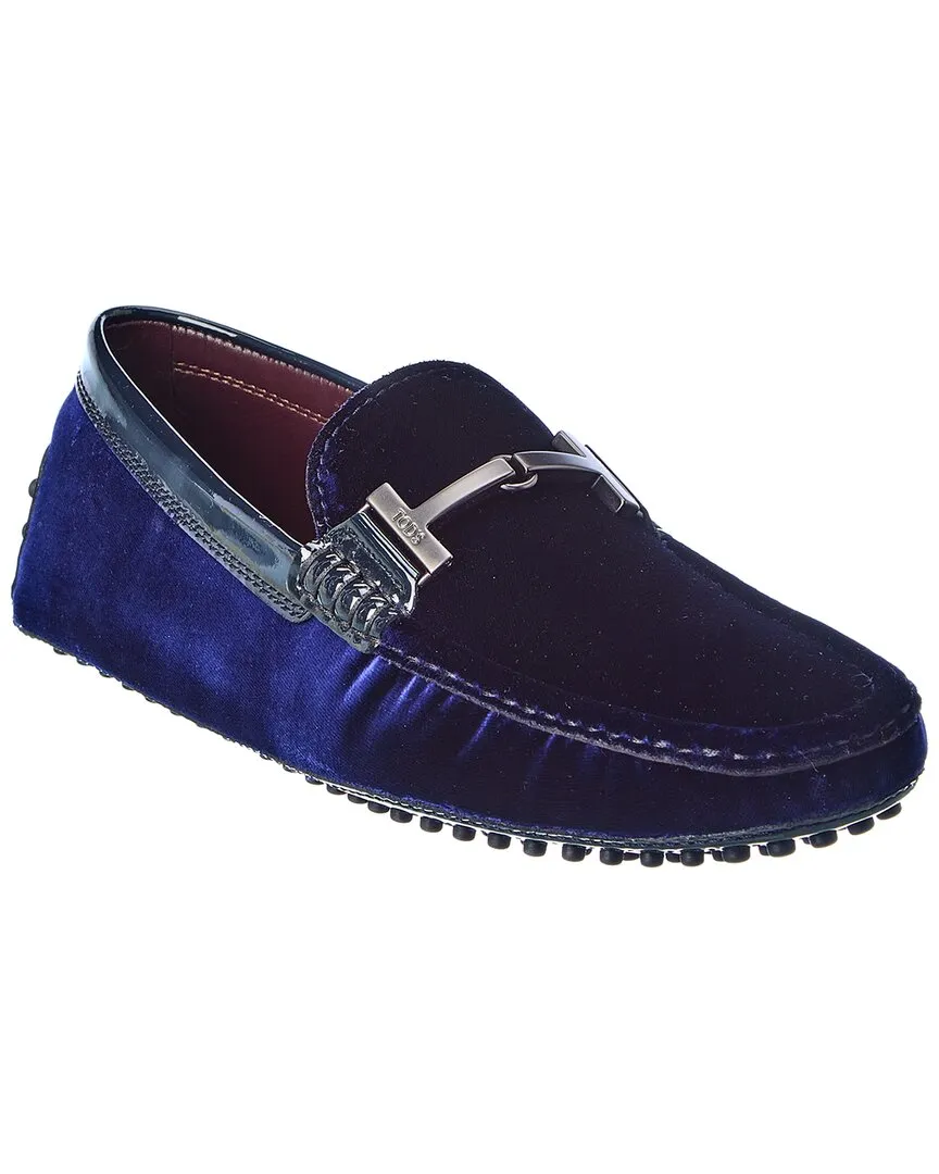 Quick Fit TOD??s Gommini Velvet & Patent Loafer