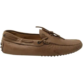 Tod's Gommino Driving Shoes in Brown Nubuck Everyday Comfort