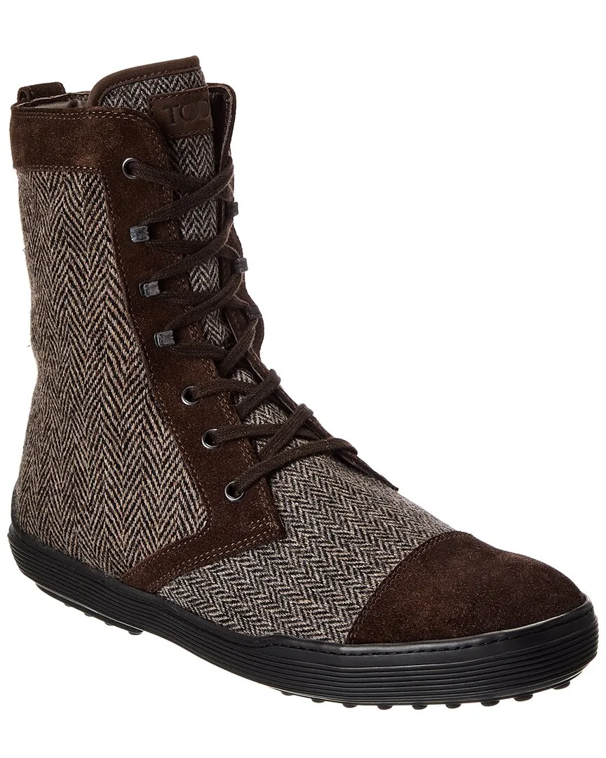 Waterproof Weekend Wanderer Work Terrain TOD??s Knit & Suede Boot