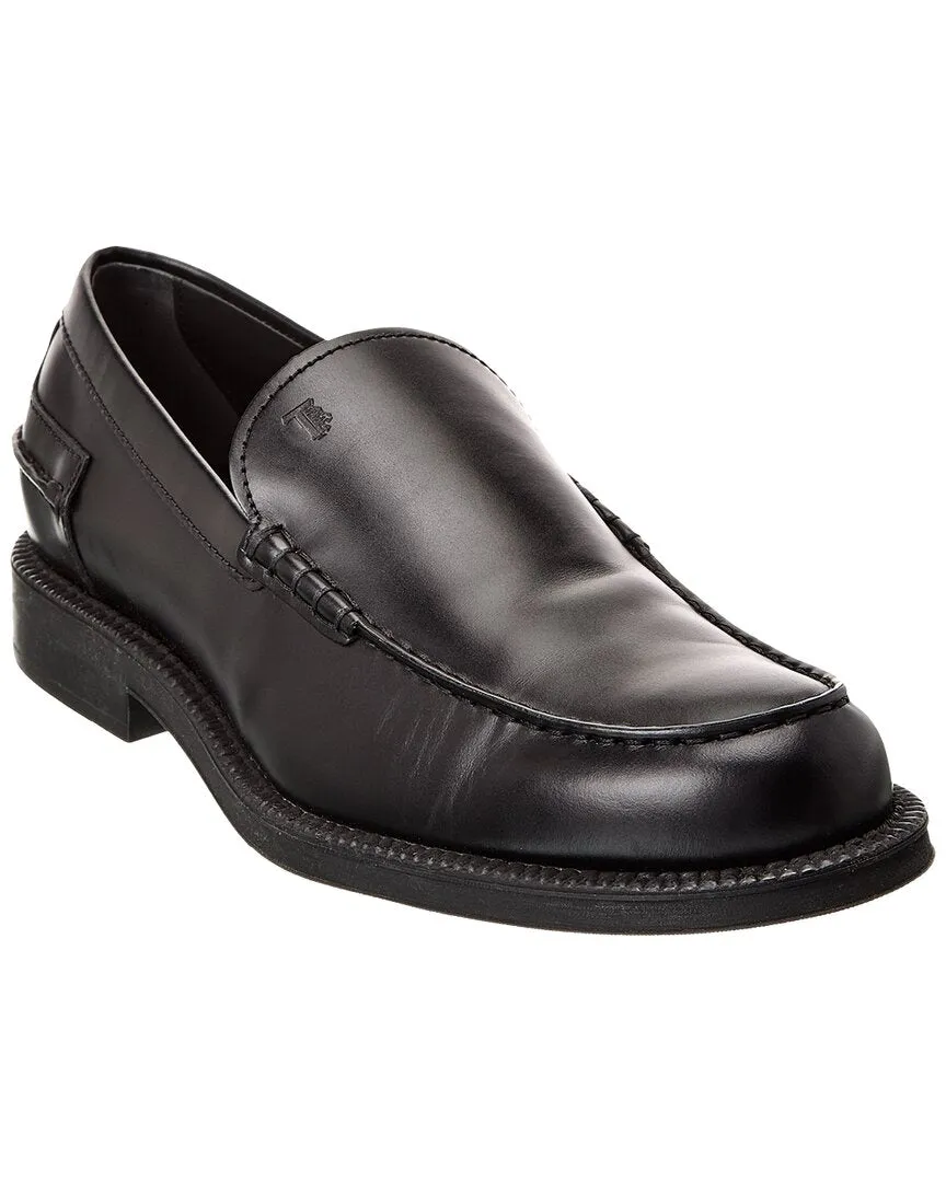 TOD??s Leather Loafer Simple Step Shoes