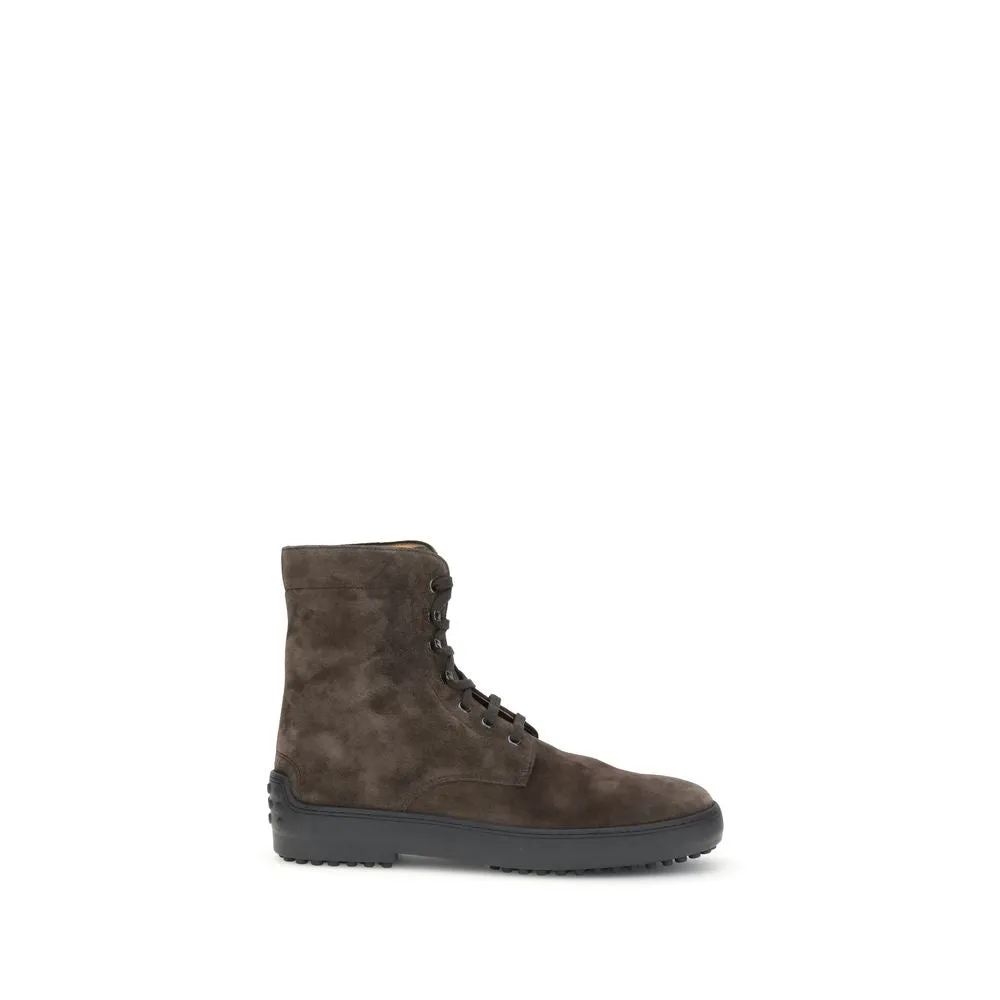 Tod's Suede Ankle Men's Boots Thermal Core Mountain Hike Shank