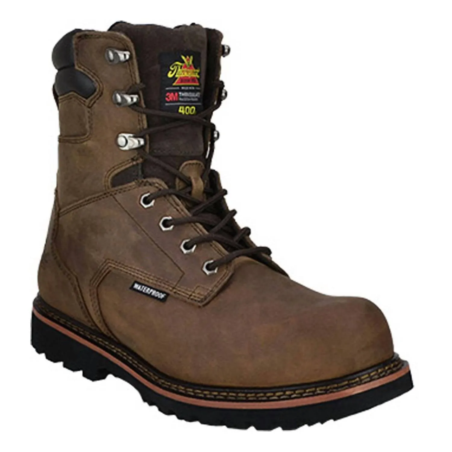 Minimal Aesthetic Men's 8" Insulated Composite Toe Work Boots In Brown