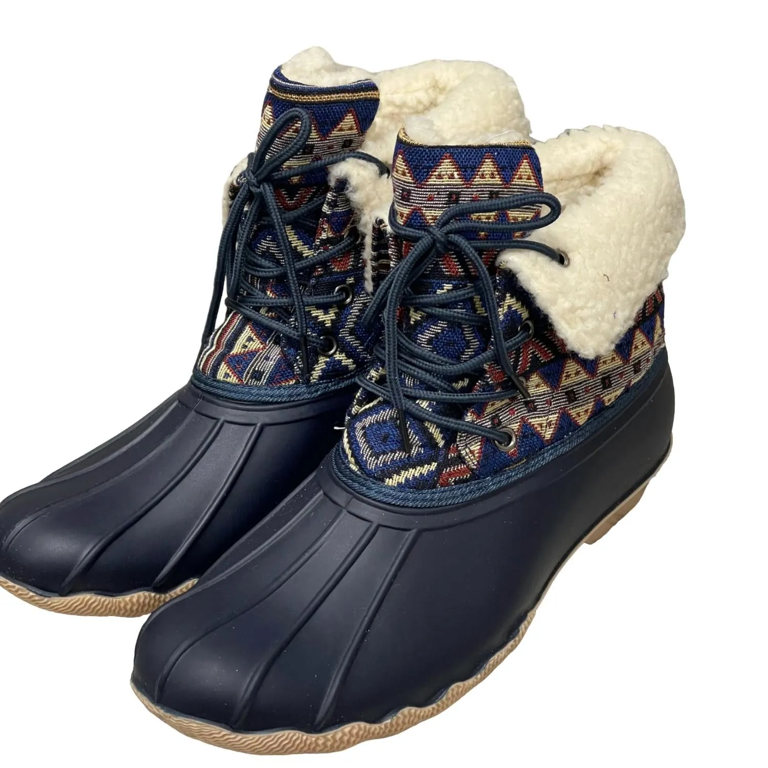 Durable Shell Weekend Camping Casual Walk Women's Slush Boot In Navy