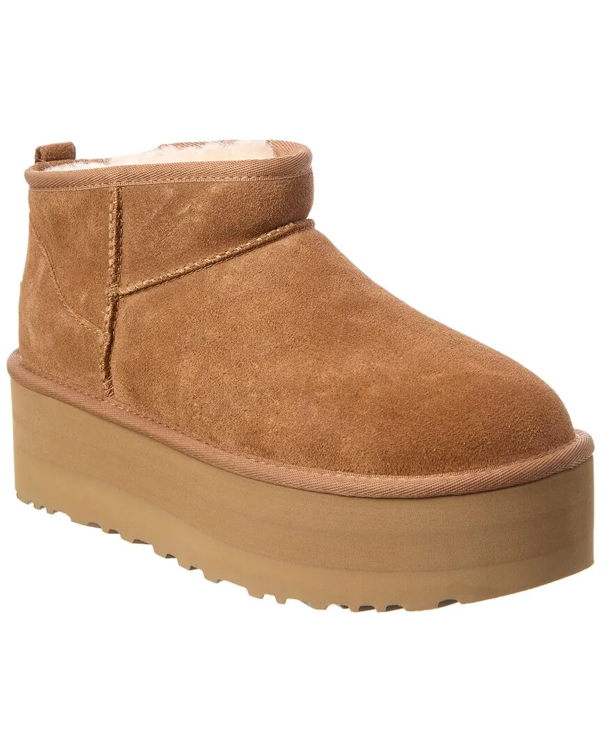Slip Resistant Mountain Hike UGG Classic Ultra Mini Suede Platform Boot