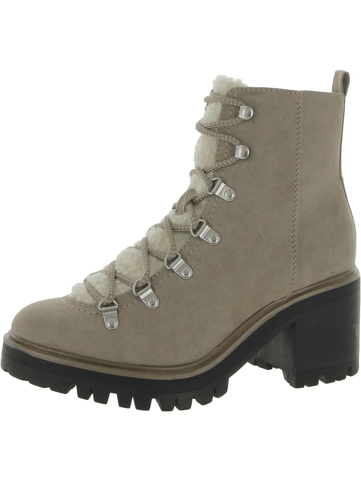 Thermal Core Morning Walk Durable Grip Flynn Womens Lace-up Side Zip Ankle Boots